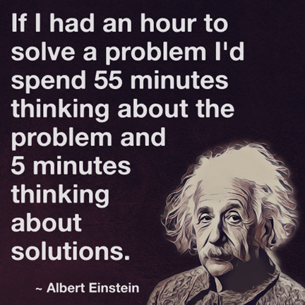 Einstein problem-solving quote